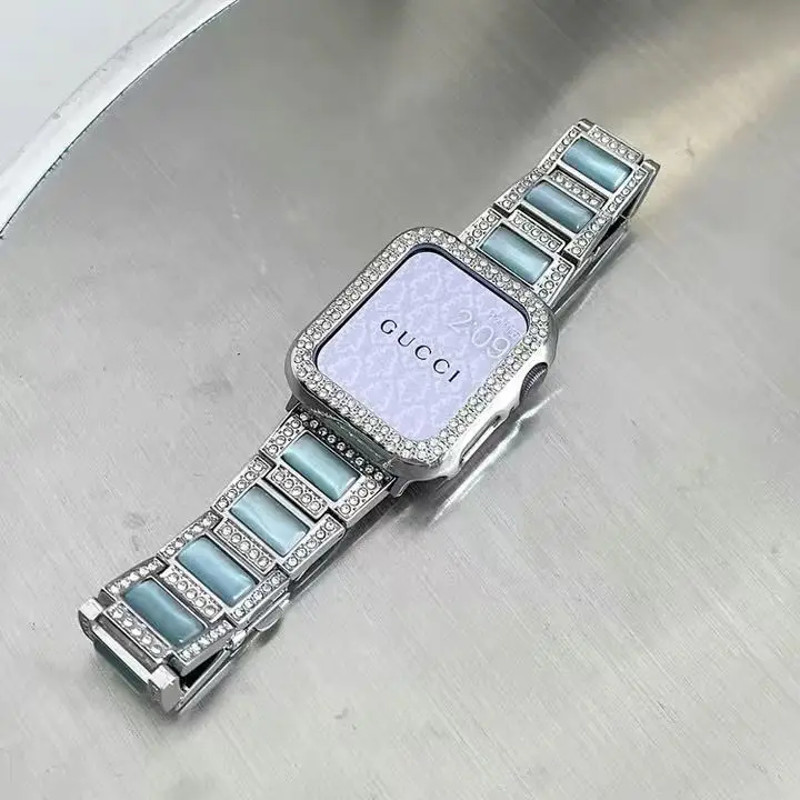 

Браслет из нержавеющей стали Ultrawatch с алмазным покрытием и опалом для Apple Iwatch7654321SE