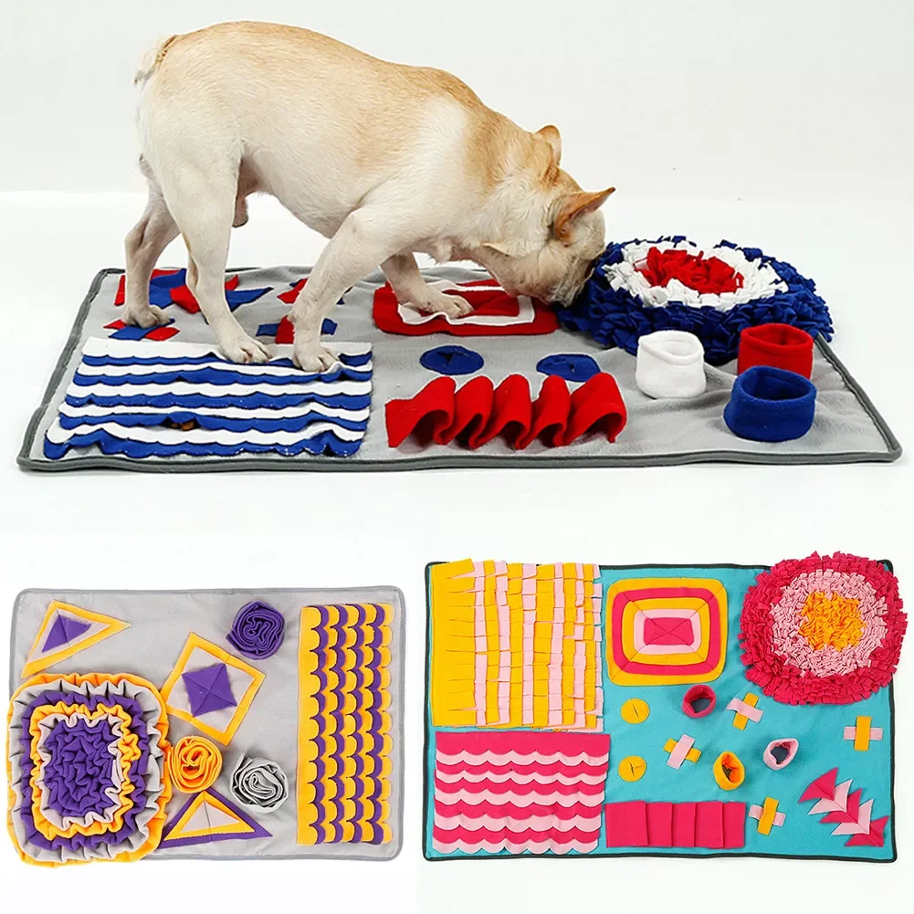 

Dog Sniffing Nosework Pad Puppy Training Games Pet Slow Feeder Snuffle Mat Toys