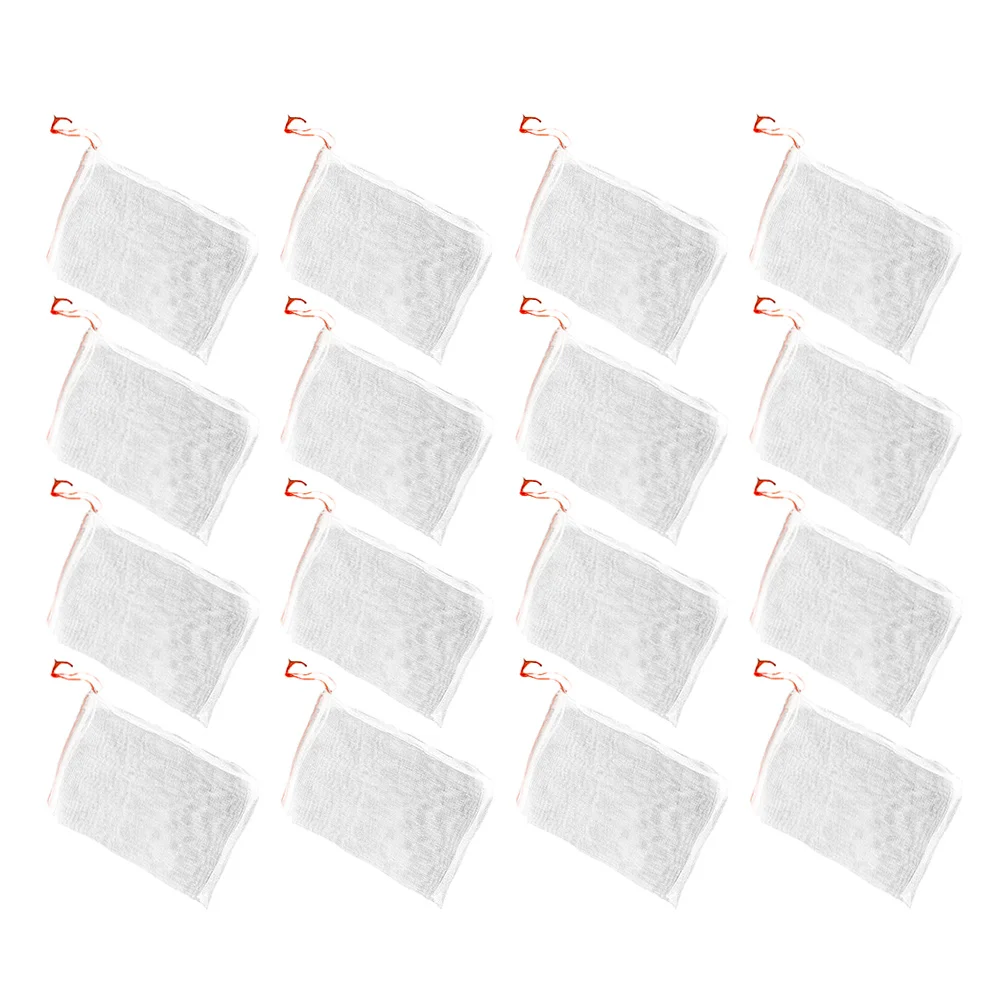 

30pcs Mesh Bag Drawstring Practical Net Barrier Bag Protection Fruit Bag for Plant Vegetables