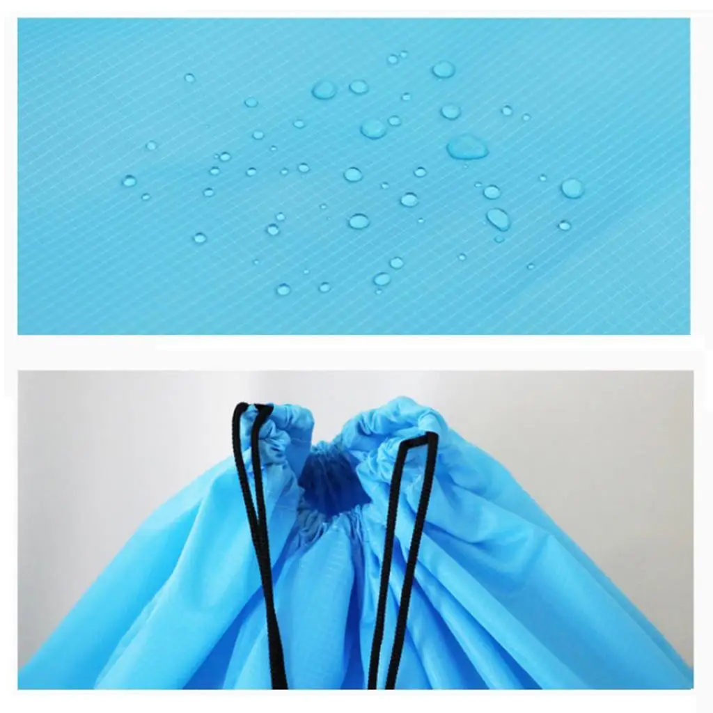 

Large Capacity Bag Waterproof Drawstring Storage Pouch Sack Black 110x140cm