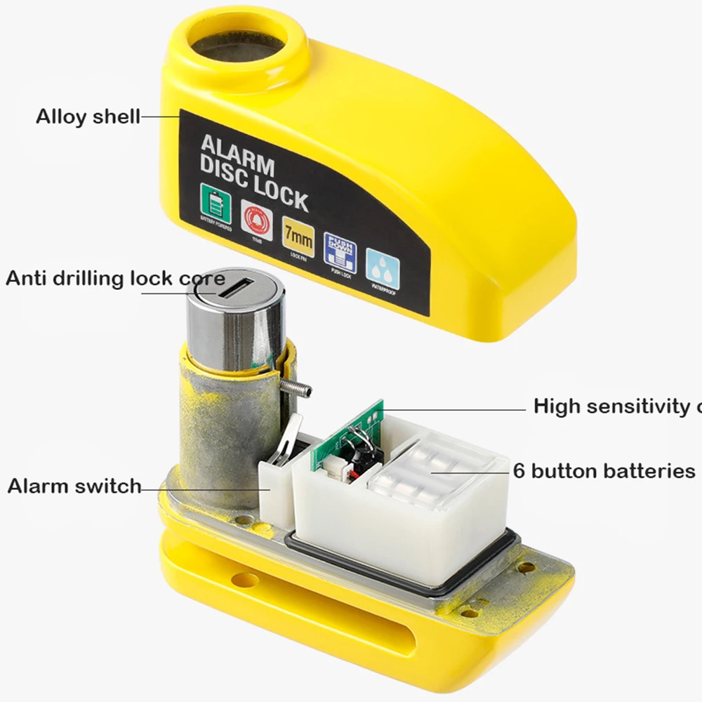 Замок для велосипеда мотоцикла скутера