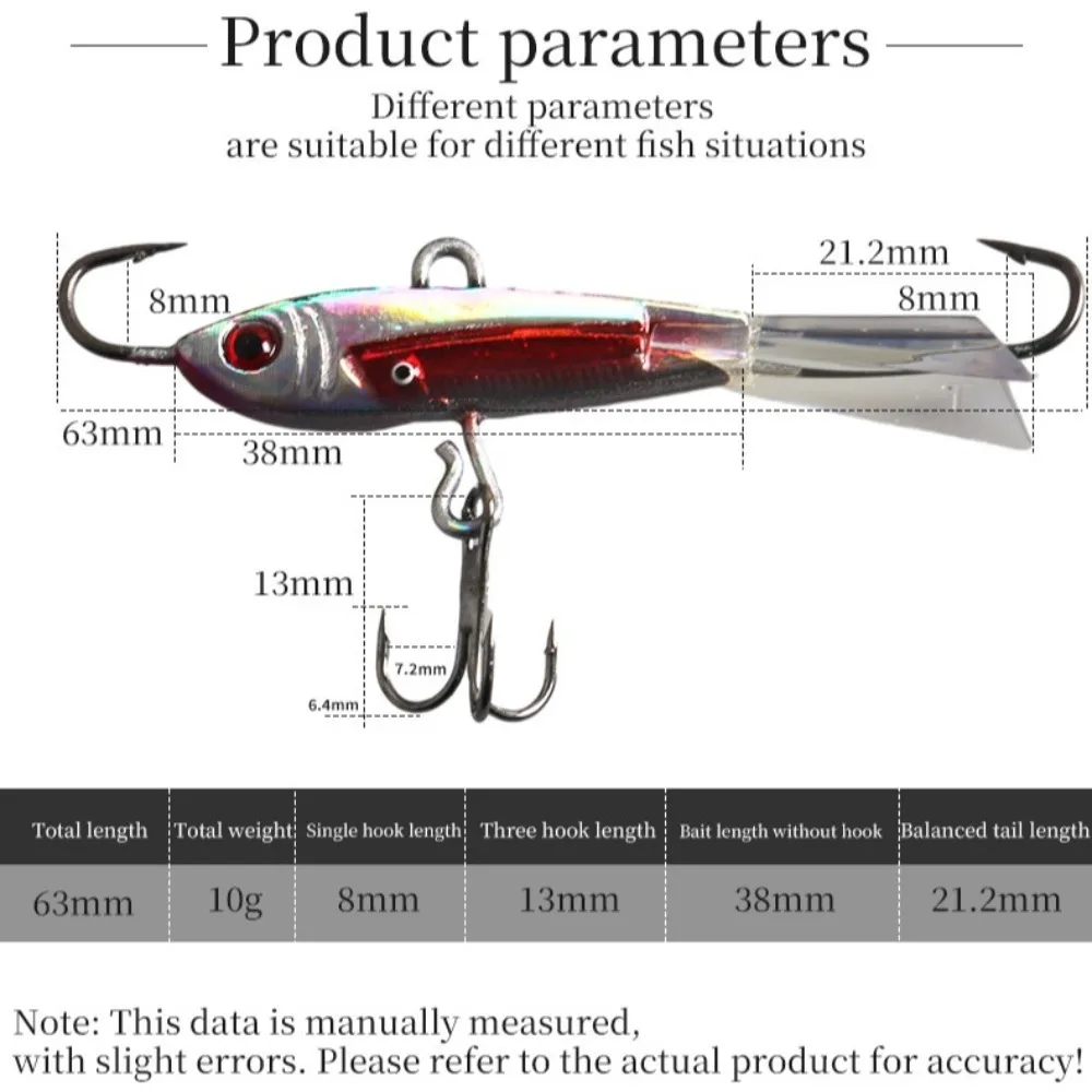 Новая искусственная приманка для зимней подледной рыбалки джиггинга AD-Sharp 10 г 63