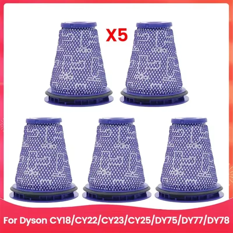 Фото 5 шт.-вакуумный пылесос-фильтр-аксессуар-для Dyson-CY18-CY22-CY23-CY25-DY75-DY77-DY78-запасные части для пылесоса-запасные части №1