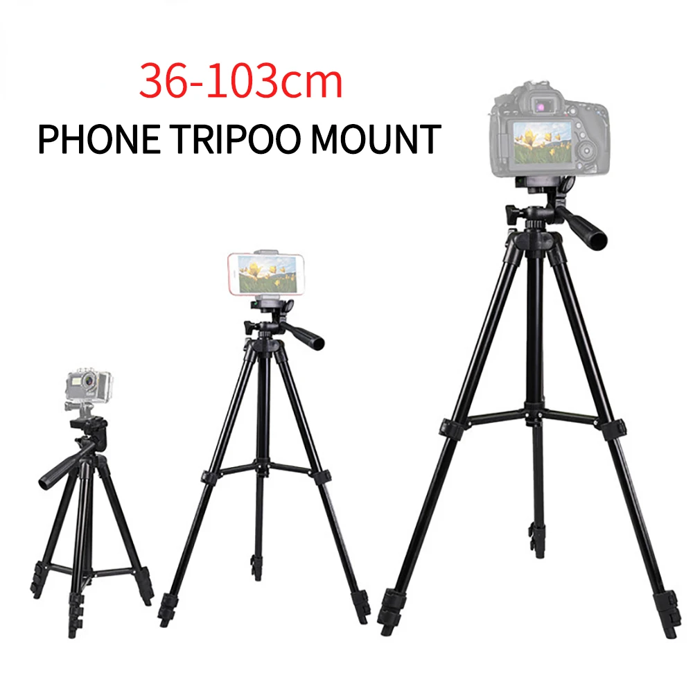 

Extendable 36-103cm Adjustable Tripod Stand Mount Camera Holder Clip for Live for Youtube Camera Phone Holder Portable Bracket