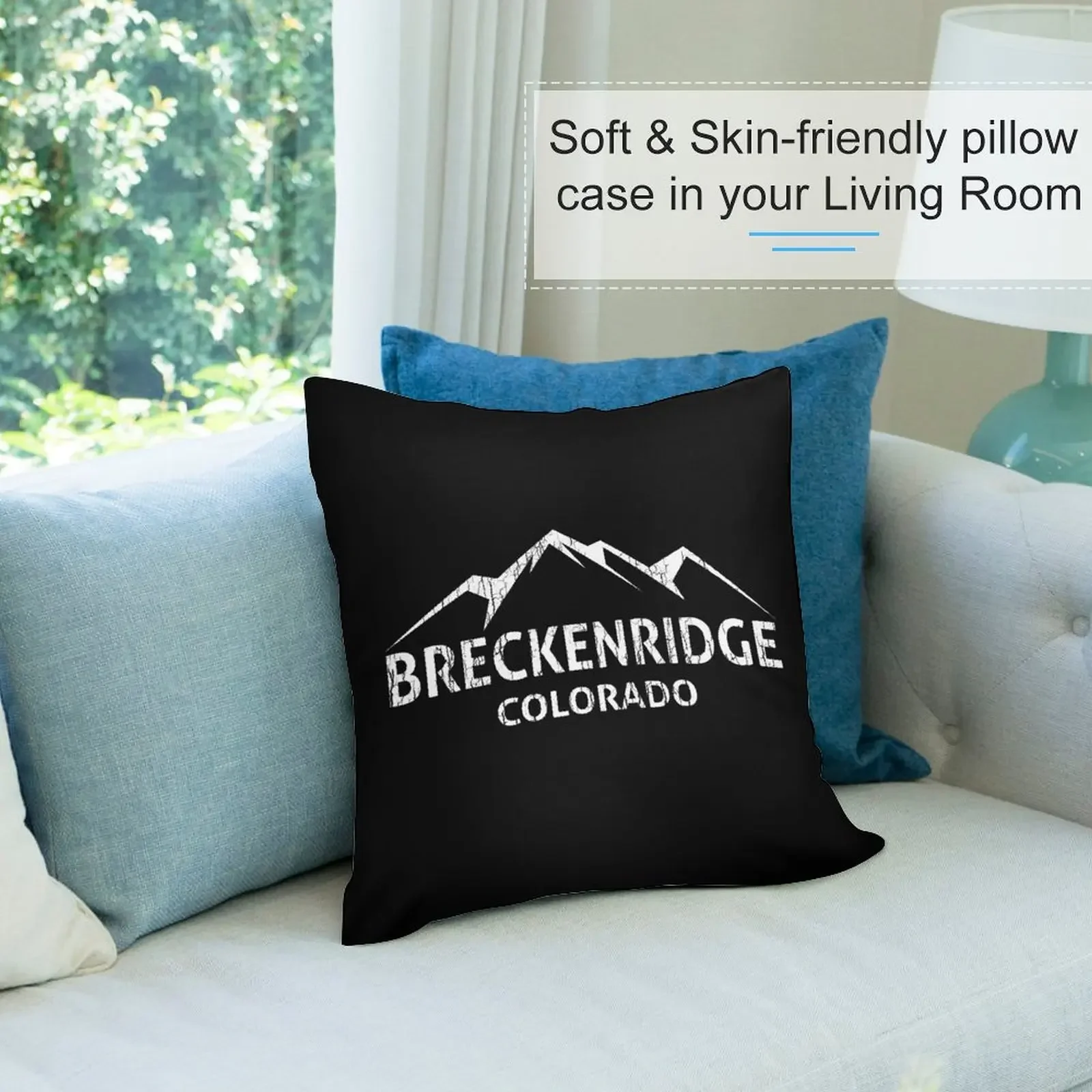 Skiing Breckenridge Colorado Ski Плед Наволочки для подушек Наволочка Рождественская подушка