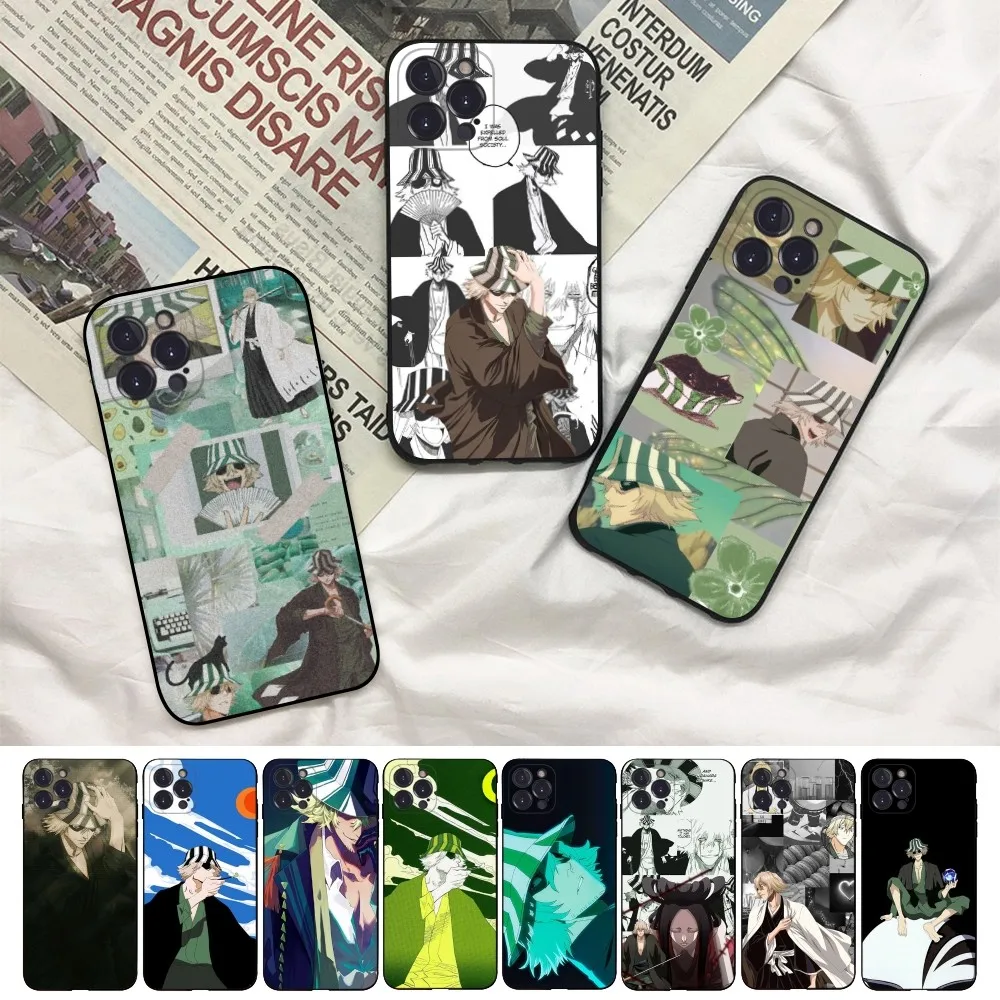 

Kisuke Urahara Bleach Anime Phone Case For iPhone 15 14 11 12 13 Mini Pro XS Max Cover 6 7 8 Plus X XR SE 2020 Funda Shell