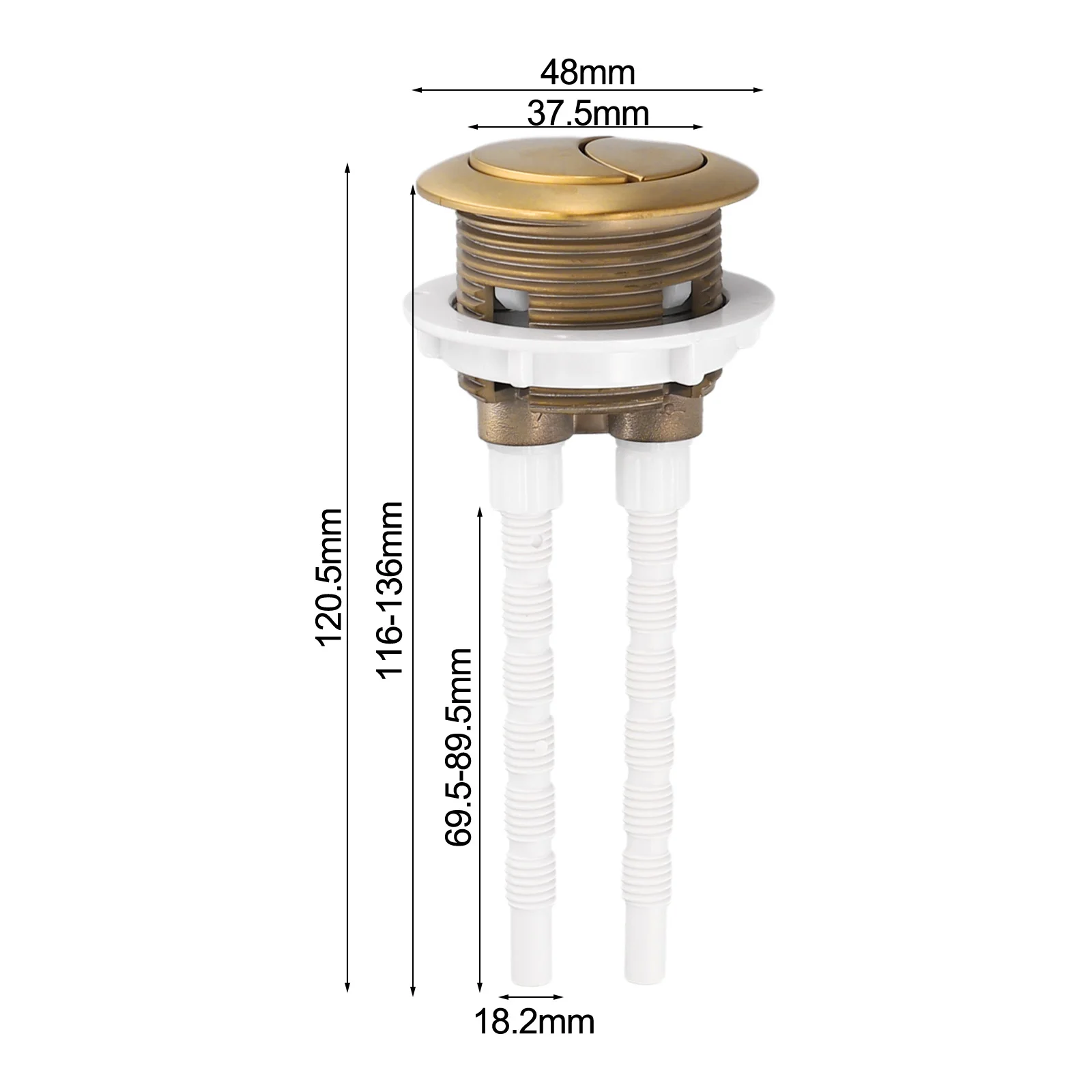 38 мм двойной смыв кнопка бачка для унитаза круглый клапан смыва сиденье