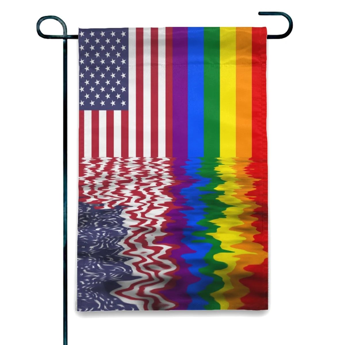 

American Rainbow Flag Garden Flag Indoor Outdoor Home Decor