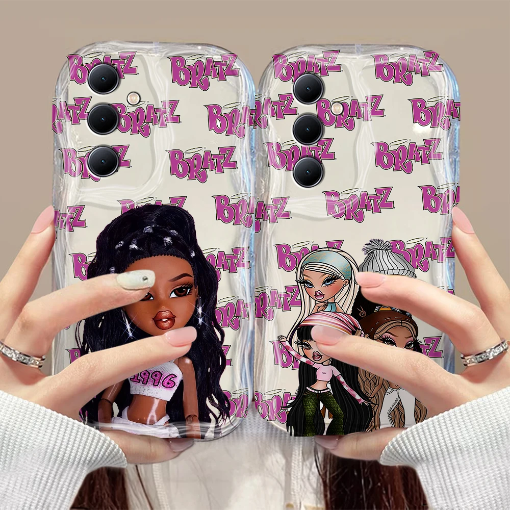 Симпатичная девушка Bratzs кукла 3D волна для OPPO Realme 12 11 10 9 8 7 7i 6 5 Pro Plus C67 C65 C55 C31 C35 C11 C12