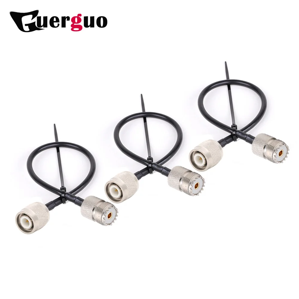 

1PC RG58 Cable SO 239 UHF Female Jack To TNC Male Plug RF Connector RF Coaxial Cable Connector For Antenna Signal Intercom