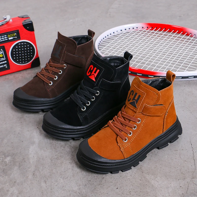 

New Boys And Girls Martin Boots Fashion High-End Comfortable Soft Personality Non-Slip Wear-Resistant Casual Children's Shoes