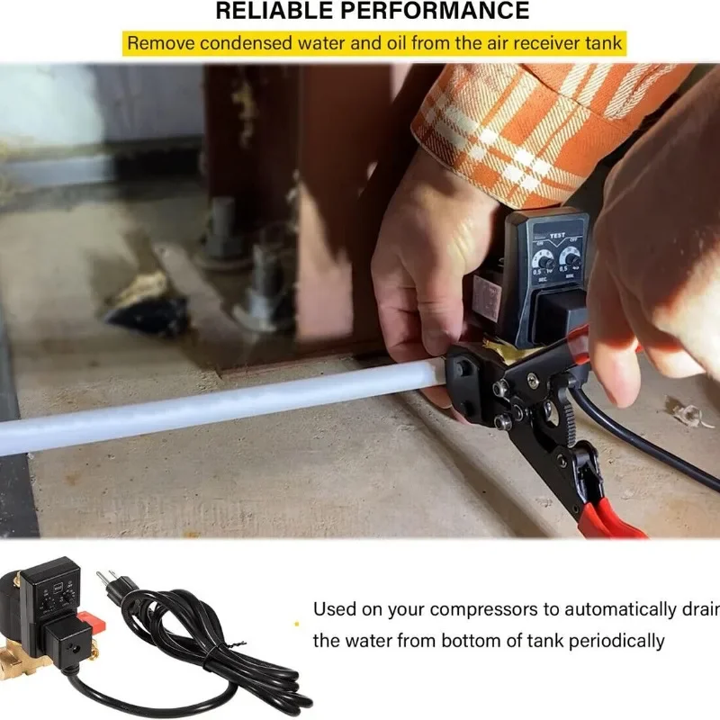 Замена ChuangQian для электронного сливного клапана Ingersoll Rand Edv200 1/4 дюйма NPT 110/120 В