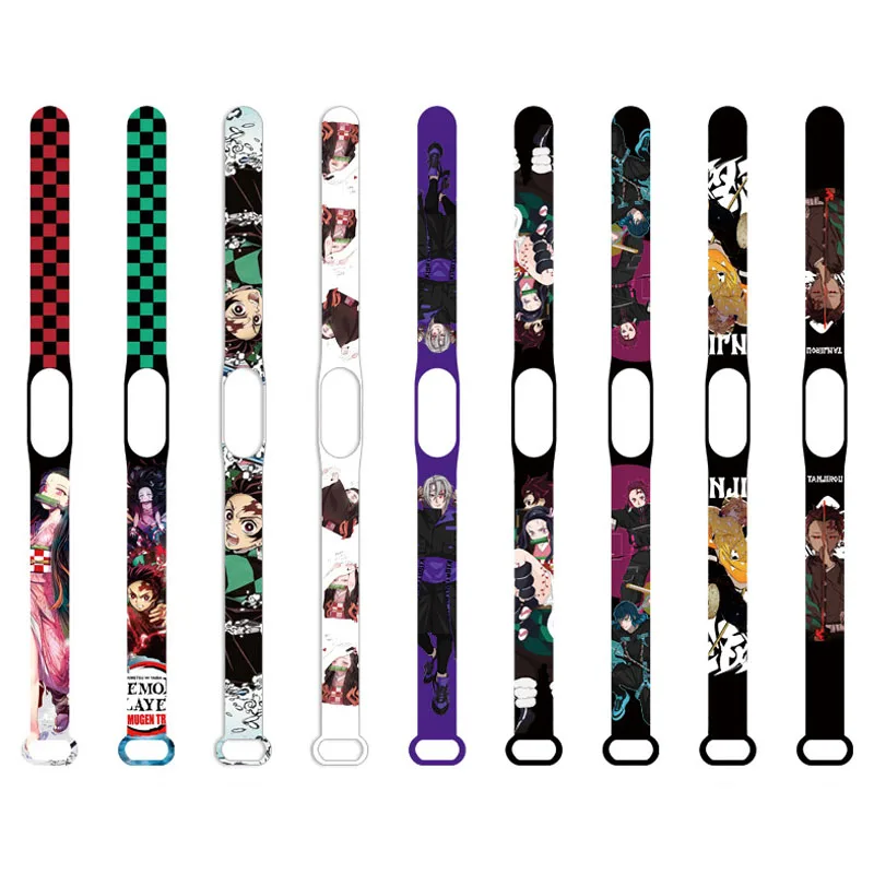 Игрушечные фигурки из аниме рассекающий демонов двухмерные спортивные ремешки