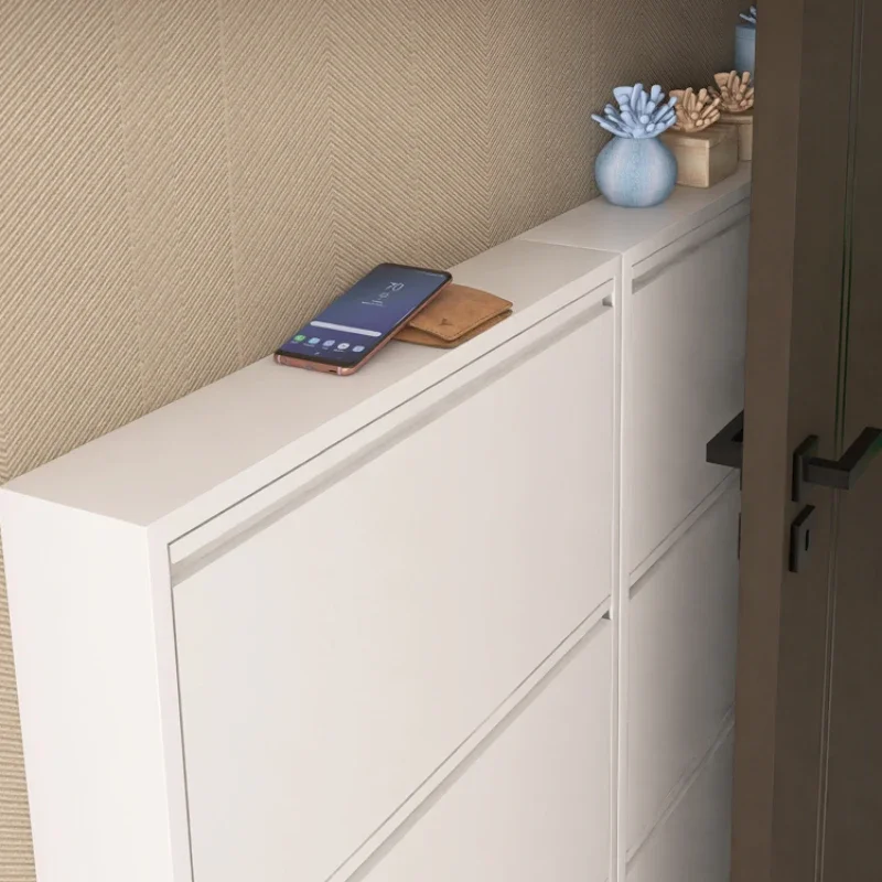 Европейский многослойный дизайн полки для обуви Узкий вертикальный