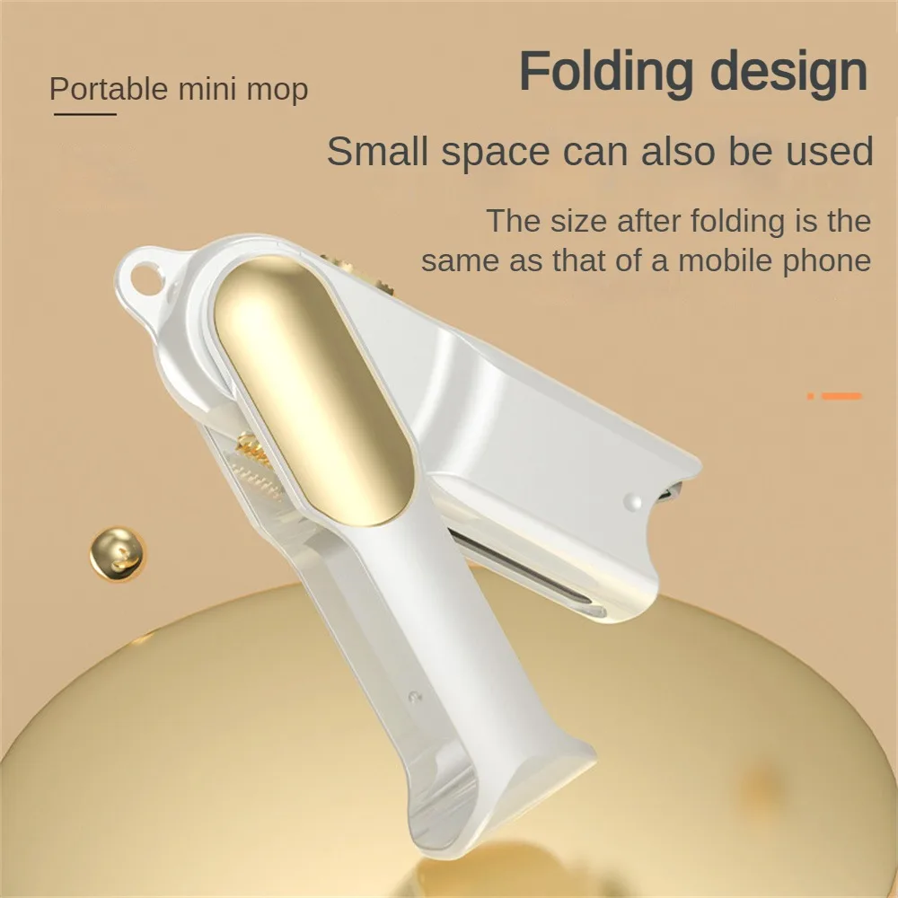 

Clean And Hygienic Folding Small Mop Save Time Small Desktop Mop Does Not Hurt The Ground Save Space Mini Mop Essential For Home