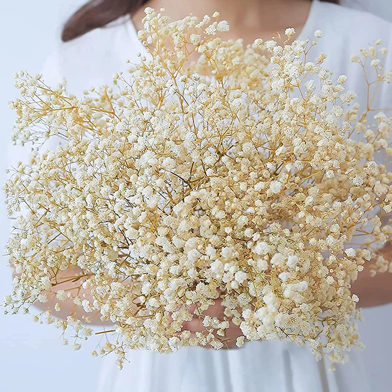 

Gypsophila Dried Flowers Bouquet, Natural Breath Baby's Flower, Dry Floral Arrangements for Home Table Party Wedding Decor Gift