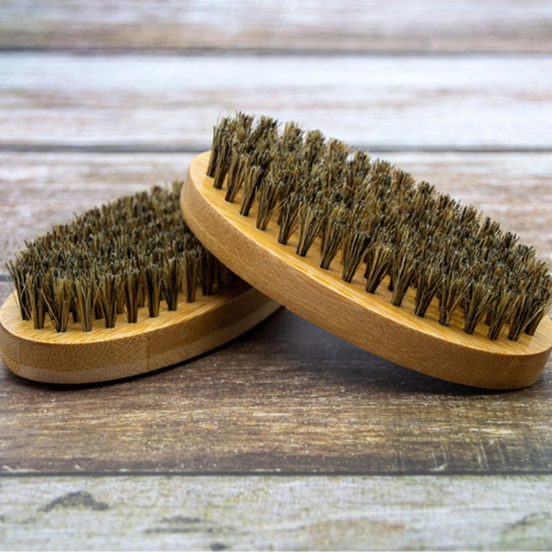 

Natural Boar Bristle Beard Brush For Men Bamboo Face Massage That Works Wonders To Comb Beards and Mustache Drop Shipping