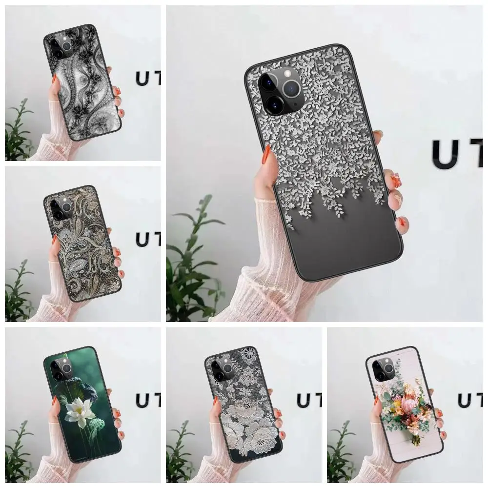 Lmitatio деревянный кружевной черный чехол для телефона мягкий детский Huawei nova 2s 3 3e 3I 4