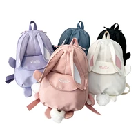 cute bunny backpacks for children school bags for girls kids backpack kindergarten rabbit baby bag with ears