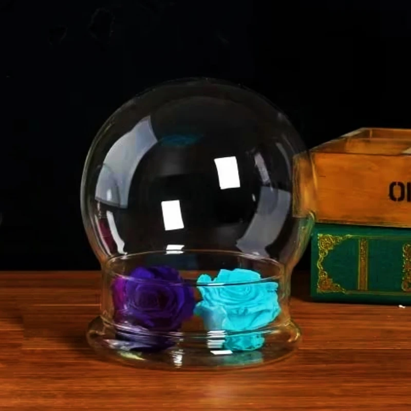 Диаметр = 15 см средний размер искусственная ваза домашний декор прозрачная