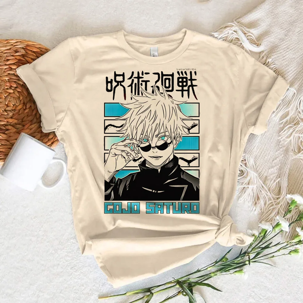 Gojo Satoru shirt girl Y2k University Classic Psychedelic Breathable harajuku Graphic korean clothes 80s Vintage