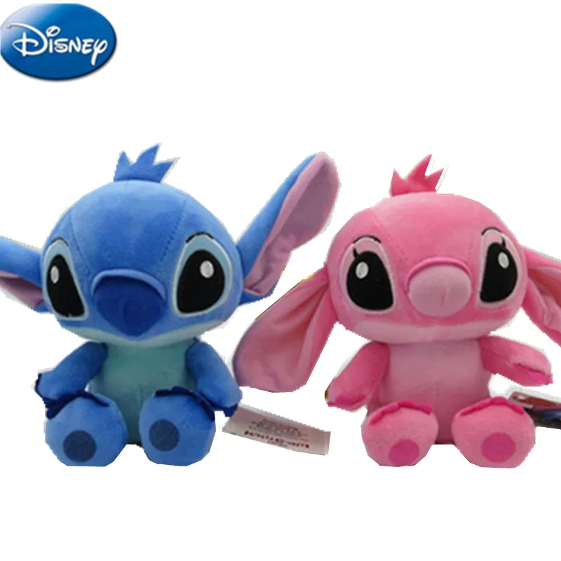 

20cm Disney Lilo & Stitch Couple Plush Dolls Cartoon Stuffed Anime Plush Baby Toys Pendant Toys Kawaii Kids Birthday Gift
