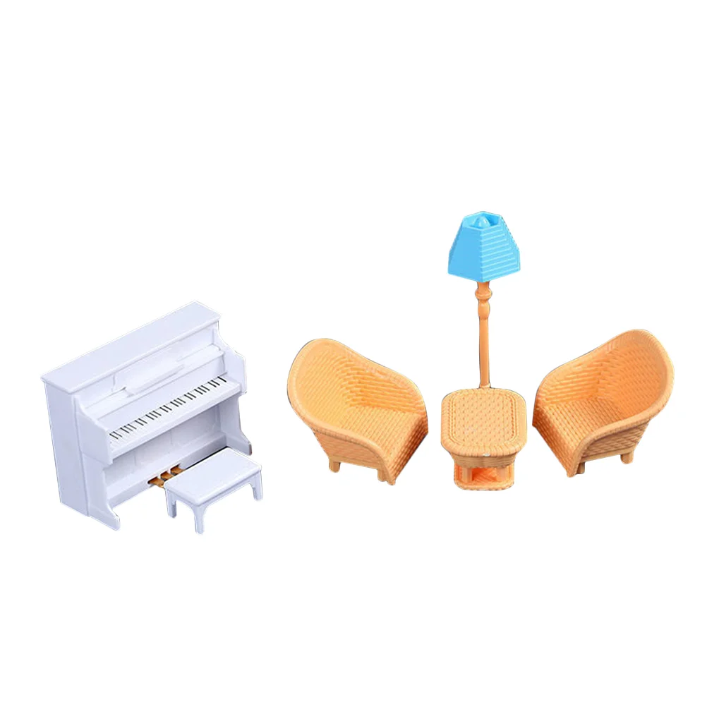 1 Набор, маленькая модель фортепиано, миниатюрное домашнее украшение для пианино, реквизит для создания сцены