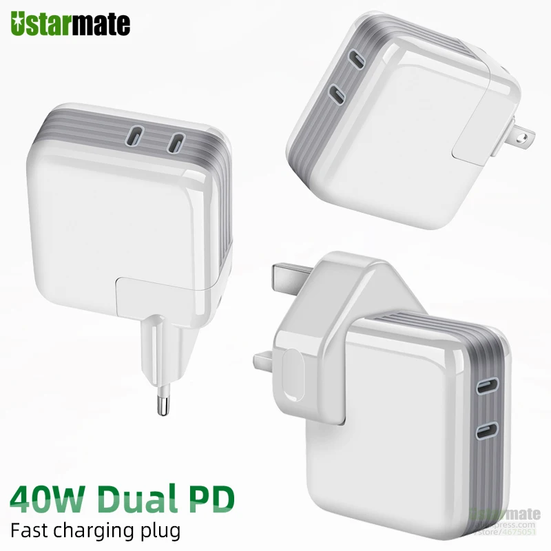 Phone Travel Home Charger For Iphone 14 13 12 11 Ipad Mini Air For Samsung Us Uk Eu