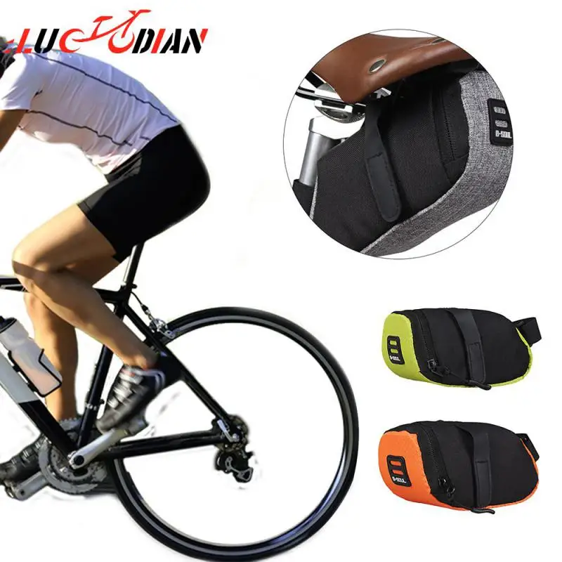 

Portable Waterproof Bike Saddle Bag Nylon Cycling Seat Pouch Bicycle Tail Bags Rear Pannier Storage Bags Cycling Equipment