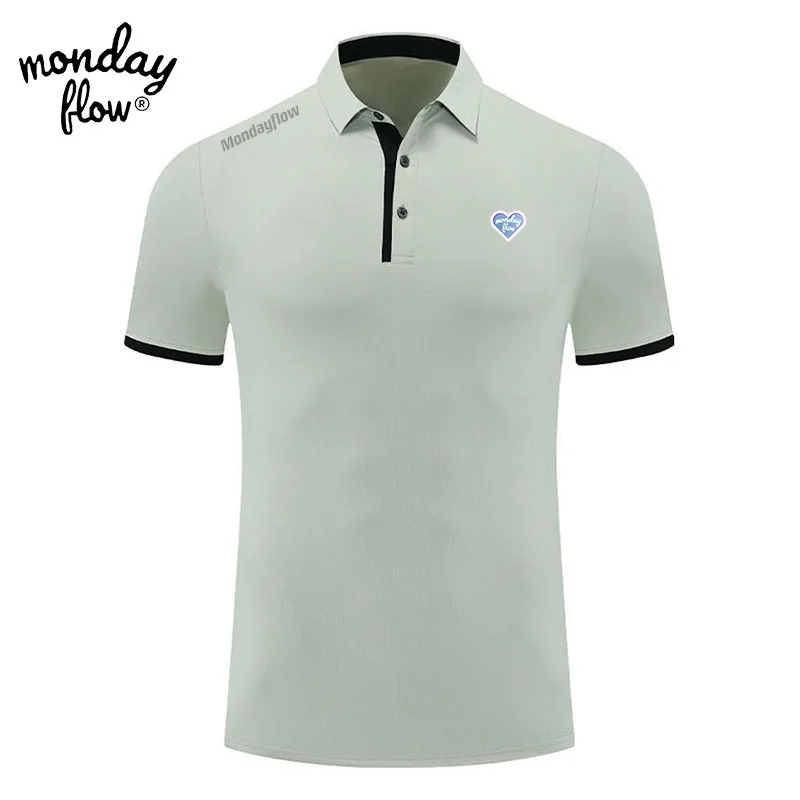 Футболка-поло мужская с коротким рукавом и впитывающей пот