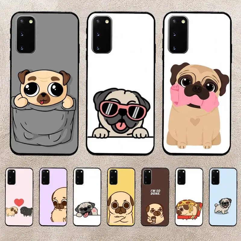 

Cute Pug Dog Cartoon Phone Case For Huawei Honor 10Lite 10i 20 8x 10 Funda 9lite 9xpro Back Coque