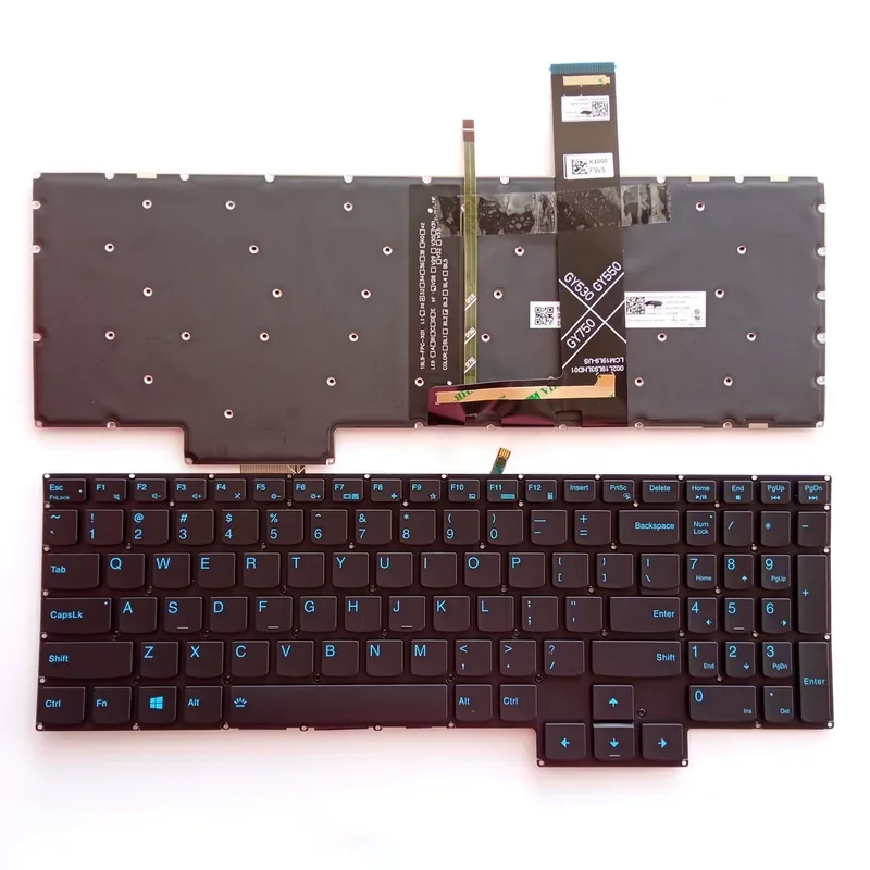 Фото Сменная клавиатура для Lenovo Legion 5-15IMH05H 15ARH055P 5P-15IMH05 15IMH05H, раскладка US/RU №4