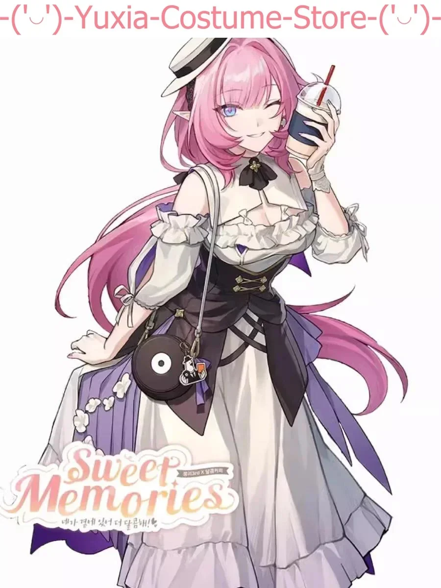 Honkai Impact 3rd Elysia милые воспоминания Dal.Komm игровой костюм платье Униформа для косплея