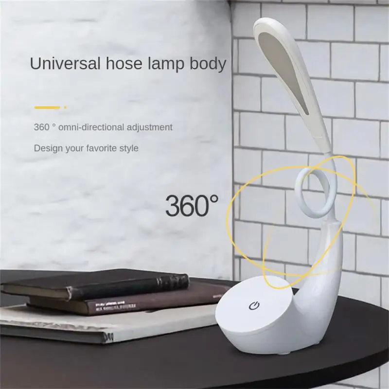 

Bedroom Bedside Lighting Lights 2835 Lamp Bead Eye Protecting Anti-skid Base Touch Dimming 360 Degree All-round Adjustment Light