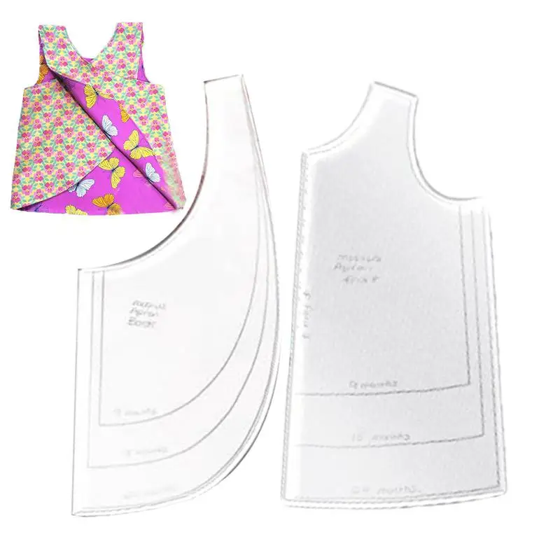 

Sewing Cutout Templates Clothes Reversible Reusable Vest Sewing Template Doll Clothes Making Patterns Supplies For Kids Clothes