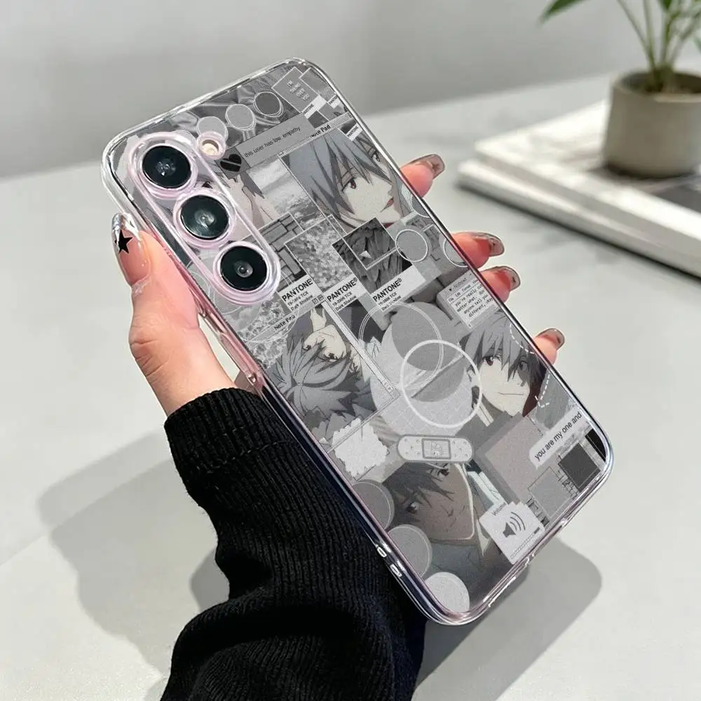 Фото Популярный аниме-чехол EVA Kaworu Nagisa для Samsung Galaxy A10,12,20,21S,30,31,40,50,51,52,70,A71 и других моделей, прозрачный, мягкий №2