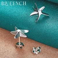 blueench 925 sterling silver stereo star stud earrings earrings for women proposal marriage personality fashion jewelry