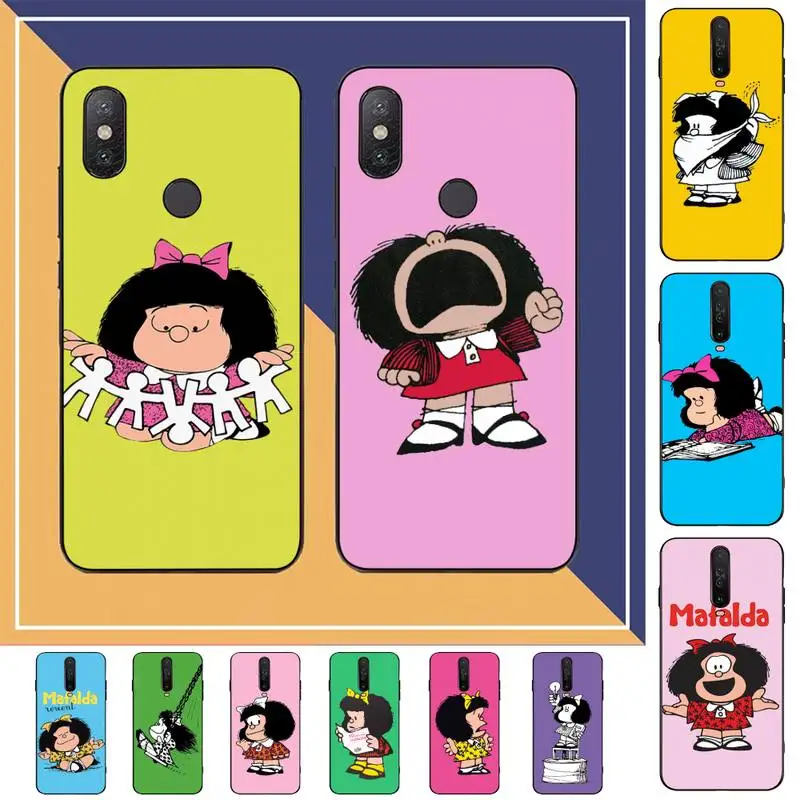 

Mafalda Phone Case for Redmi Note 8 7 9 4 6 pro max T X 5A 3 10 lite pro