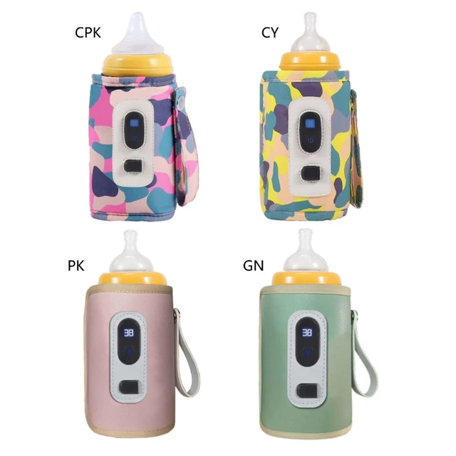 Baby Bottle Milk Warmer Thermostat Travel Heater Bag Pouch Portable Feeding  USB