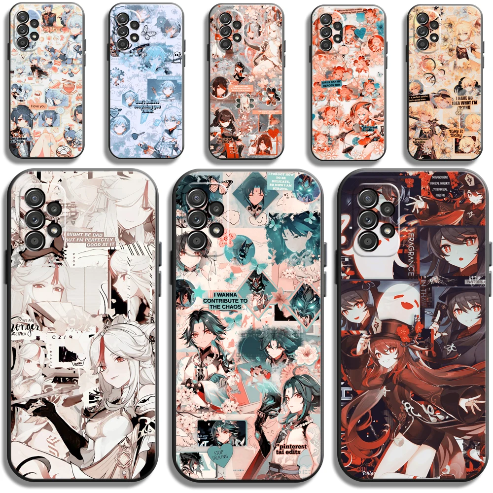

Genshin Impact GAME Phone Cases For Samsung S20 FE S20 Lite S8 Plus S9 Plus S10 S10E S10 Lite M11 M12 Funda Back Cover Coque