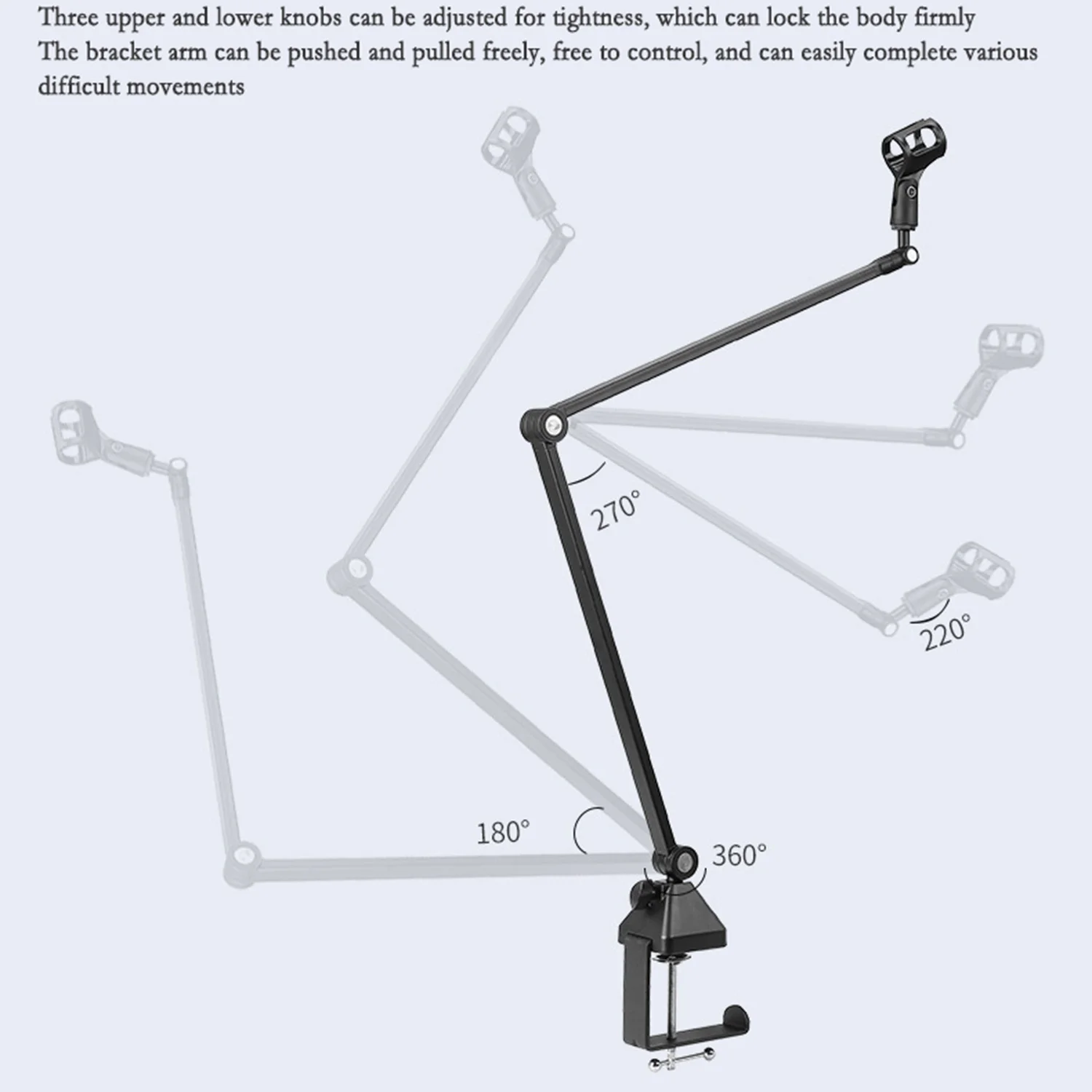 ГАЗ-60 Металлический консольный настольный складной телескопический кронштейн