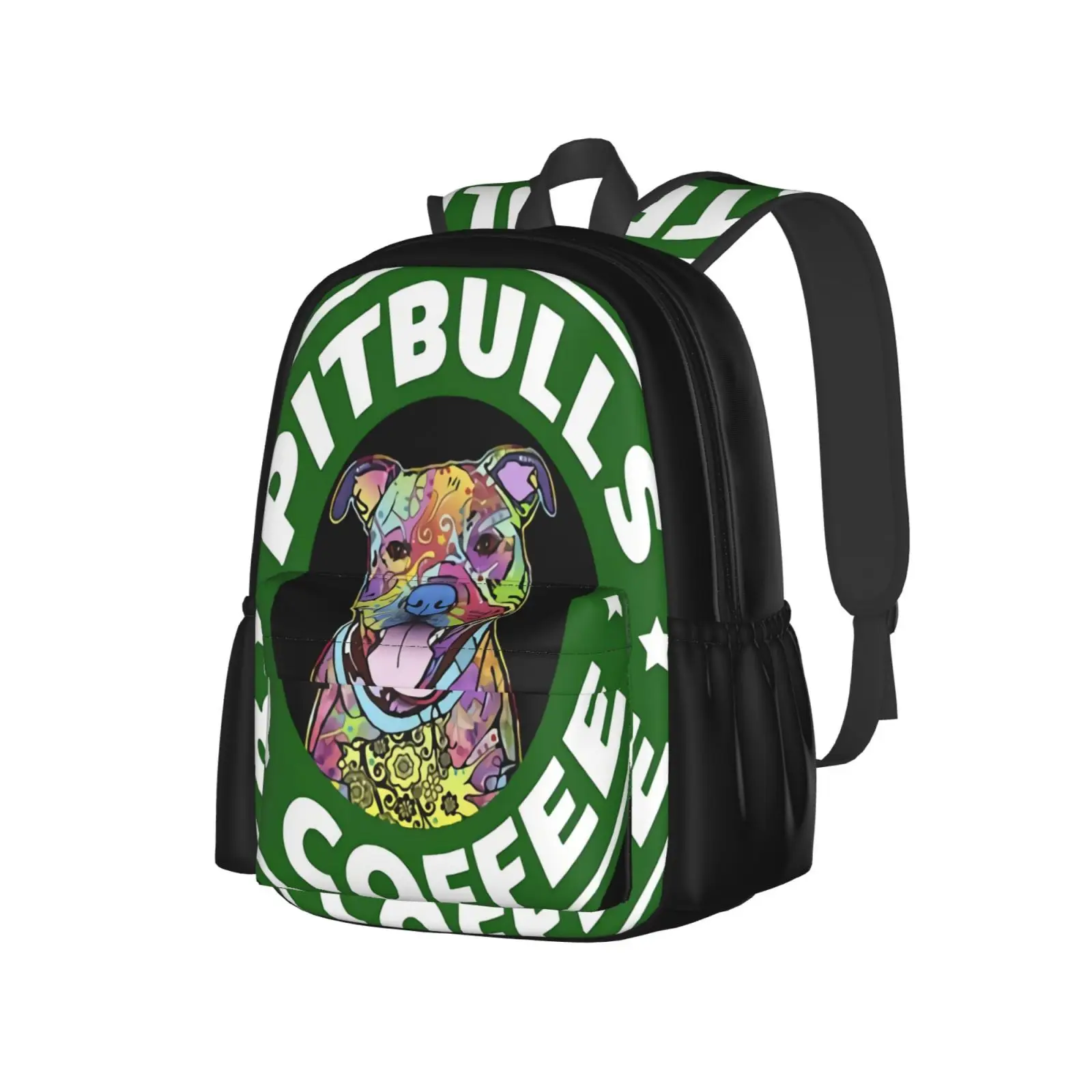 

Сумка для мужчин и женщин Pitbulls And Coffee, мешок для сбора пыли для милых певцов, школьная сумка для смены веревки