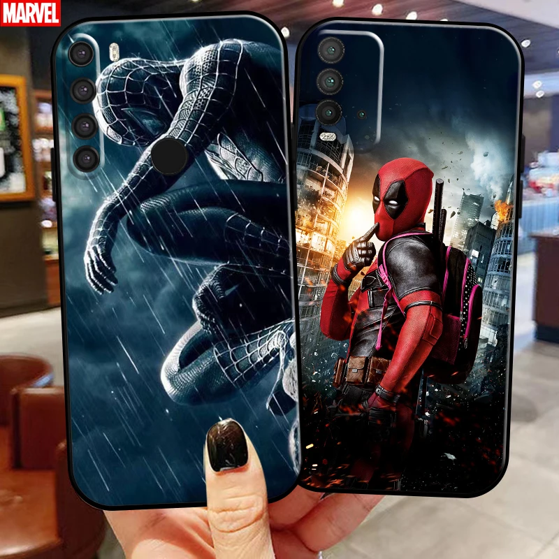 

Marvel Venom Spiderman Deadpool Phone Case For Xiaomi Redmi Note 10 10S 9 9S 9T 5G 8 8T 7 Pro Redmi 10 9 9T 9A 9C 8 8A Back