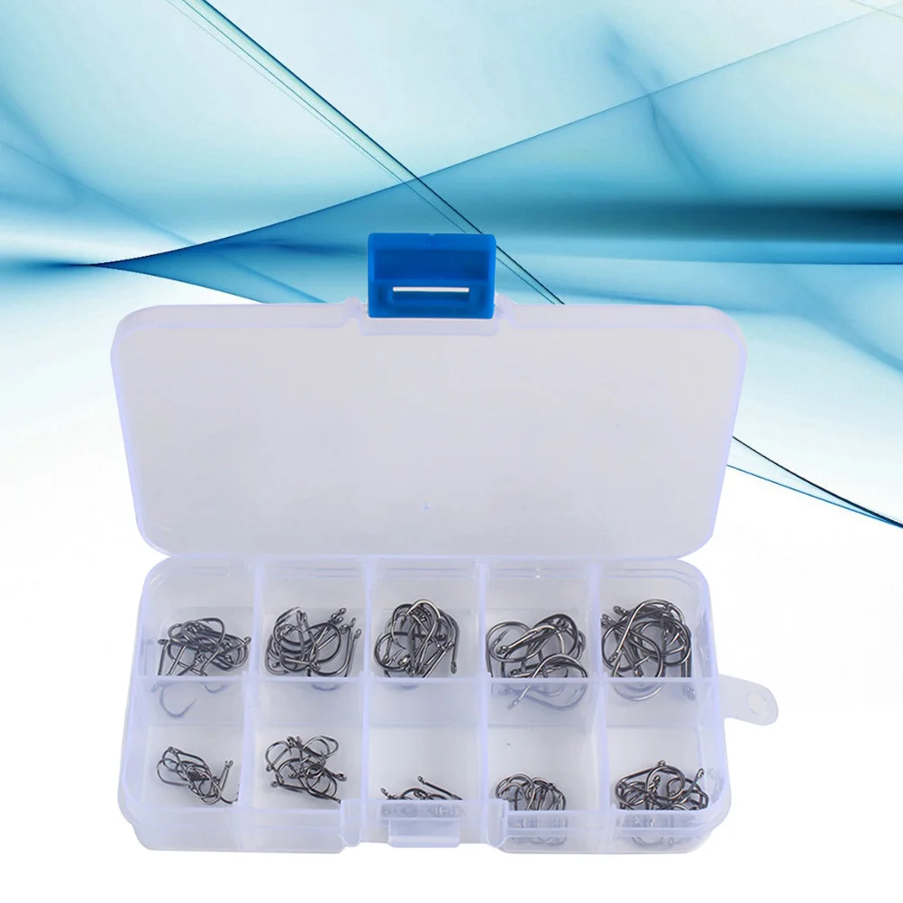 

100 PCS Fishing Hooks Freshwater Bait Hooks Bass Hooks Ordinary Bass Hooks Fishing Hooks Saltwater Bait Hooks Fishing Tackle
