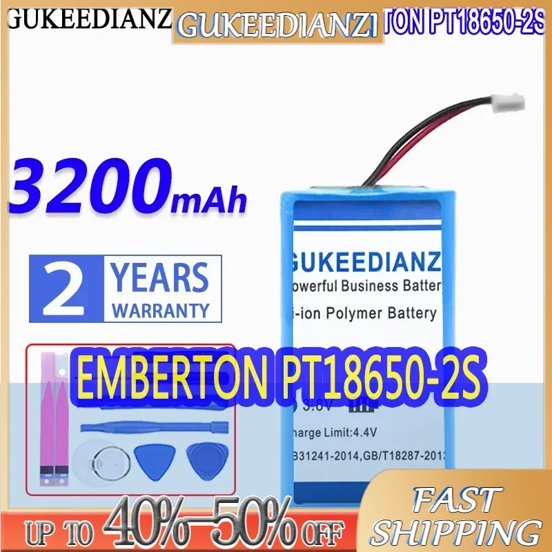 Аккумулятор GUKEEDIANZI большой емкости 3100 мАч/4100 мАч для Marshall Emberton PT18650-2S C406A2 C406A3