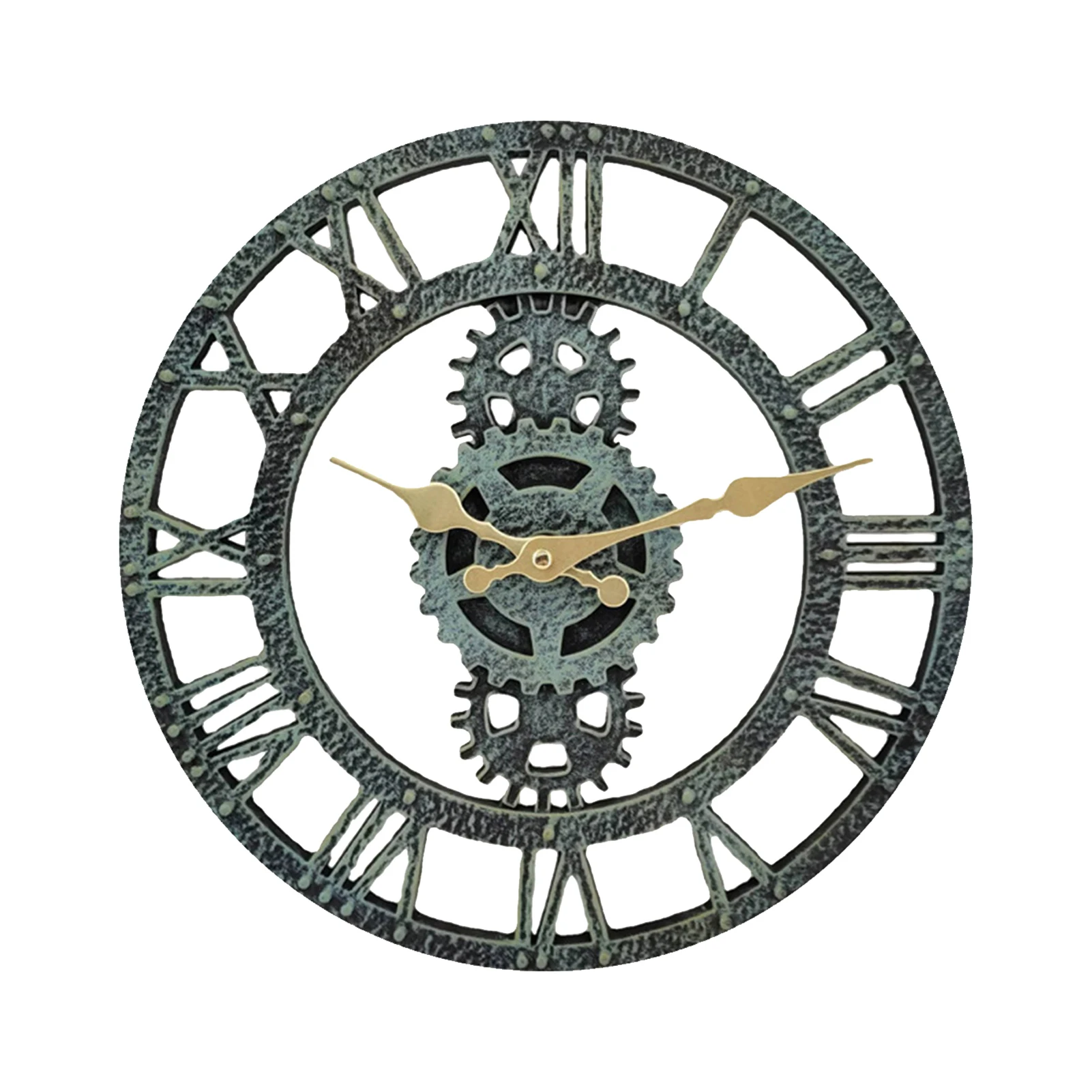 

Nordic Roman Numeral Wall Clocks Retro Round Face Outdoor Garden Clock Home Decoration Waterproof Clock Art Decor