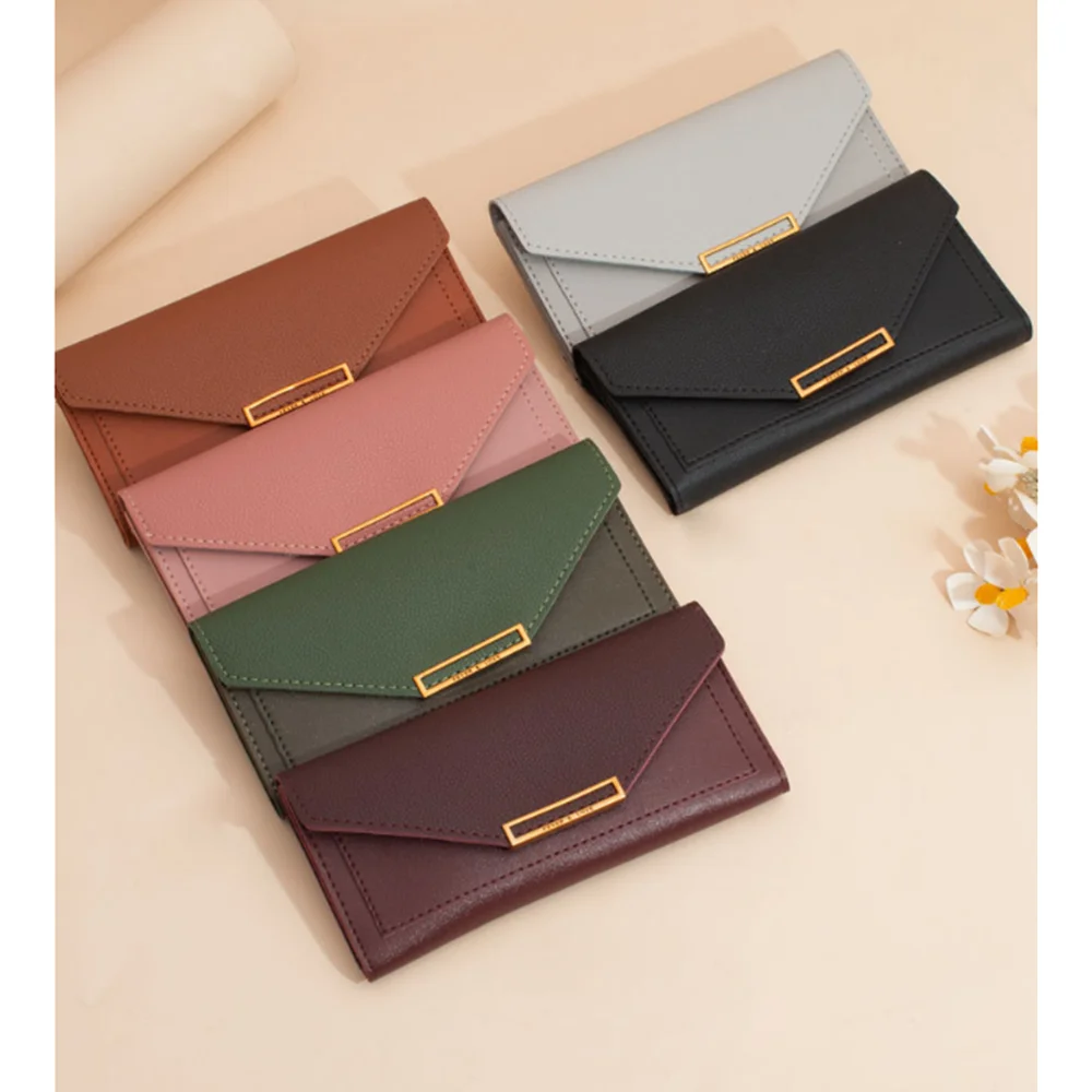 New Arrival! Women Wallets Hasp Lady Moneybags Zipper Coin Purse Woman Envelope Wallet Money Cards ID Holder Bags Purses Pocket
