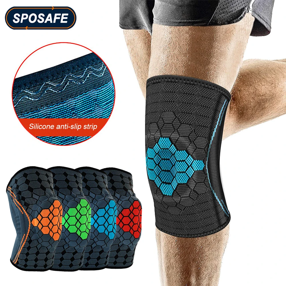 

Sports Knee Compression Sleeves Knee Braces Support for Gym Workout Running Cycling Basketball Weightlifting & Joint Pain Relief