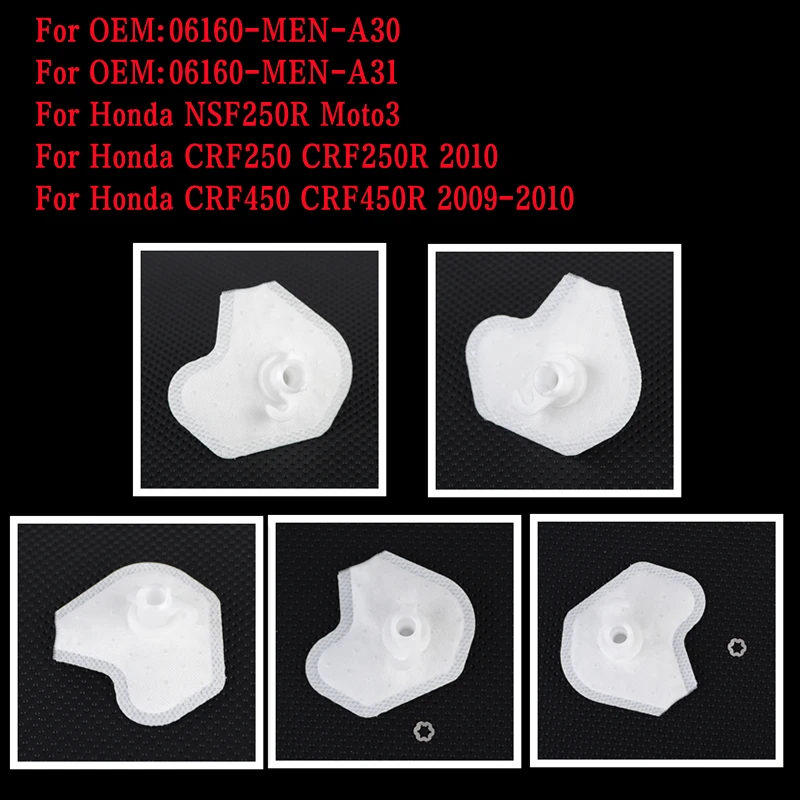 Масляный фильтр топливного насоса для Honda CRF450 CRF450R 2009-2010 CRF250 CRF250R CRF 450 250 CRF 250R 450R NSF250R Moto3 06160-men-a30