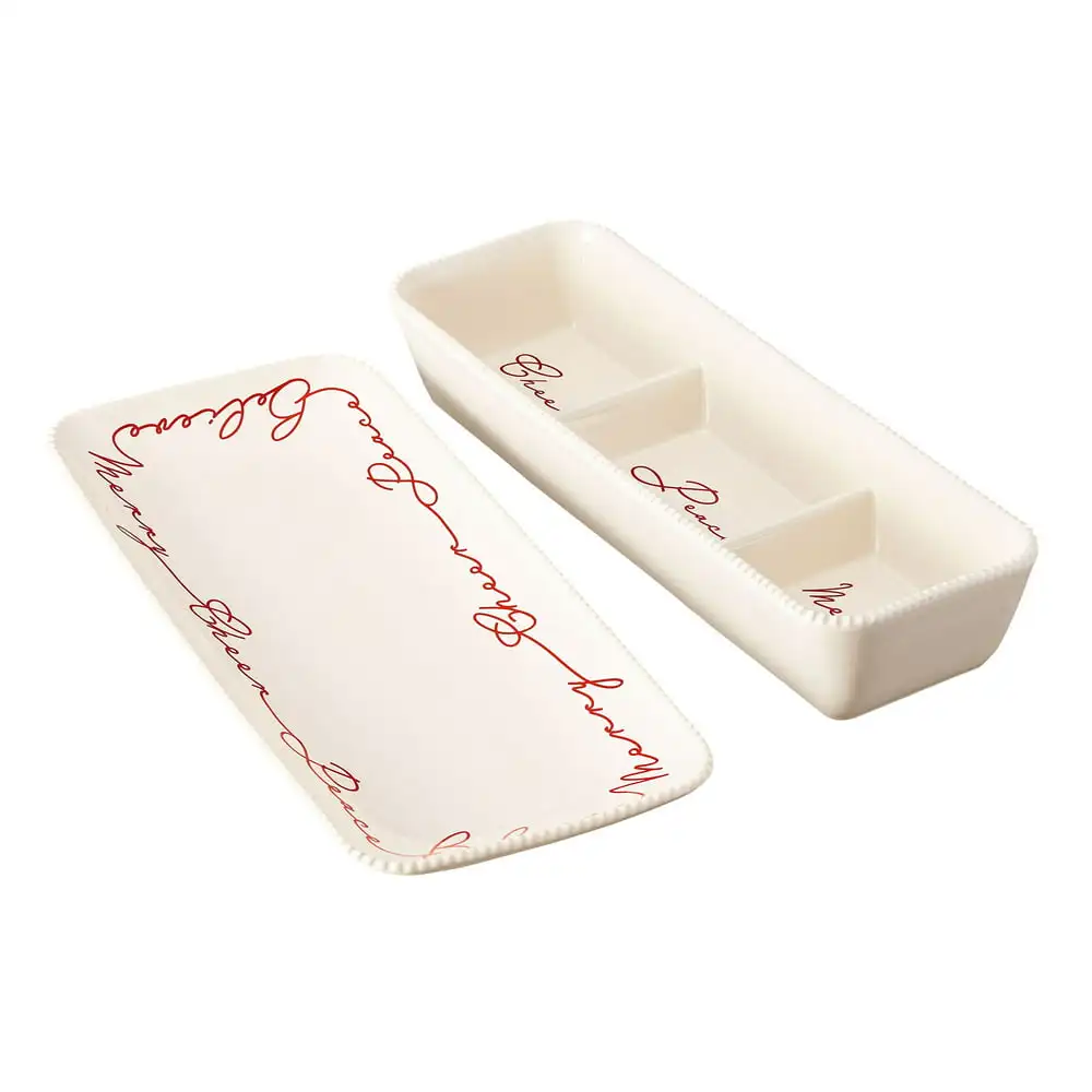 

Winter Botanicals 2-Piece Stoneware Plate Serving Set
